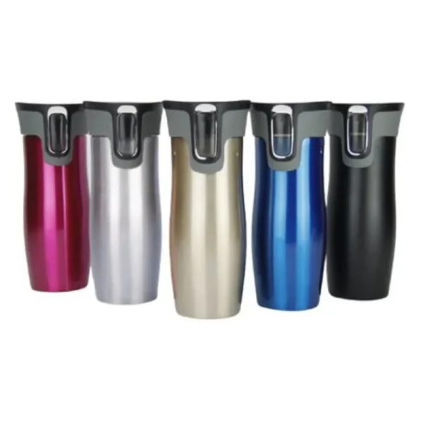 450ml Stainless Steel Double Wall Travel Mug Leak proof Thermos Mug Coffee Cups Car Vacuum Insulaltion Thermal Water Bottle 6