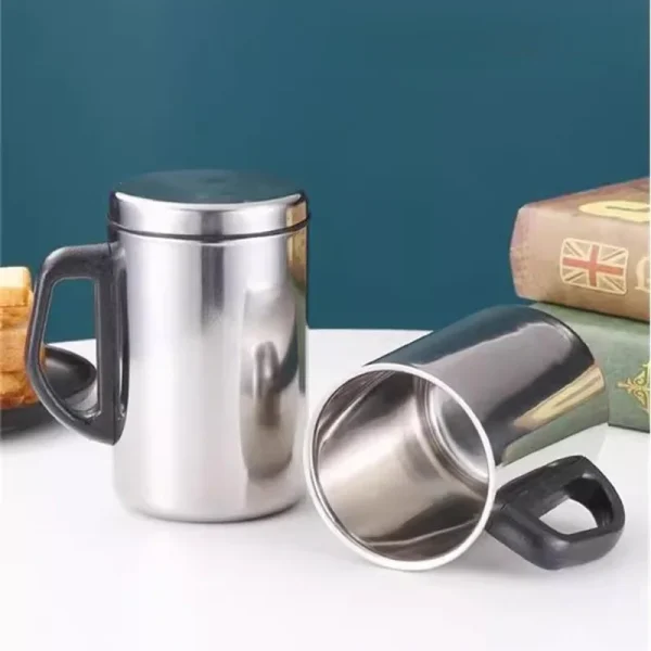 350/500ml Stainless Steel Coffee Cup Portable Vacuum Double Wall Travel Mug Drinking Steel Polished Beer Juice Water Bottle 1