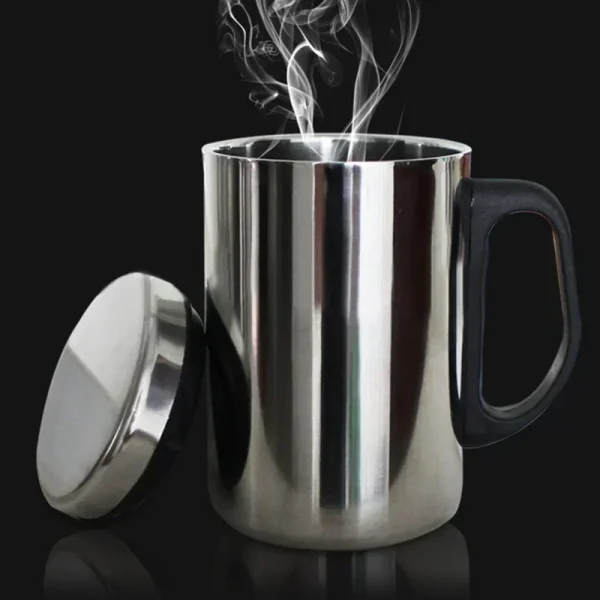 350/500ml Stainless Steel Coffee Cup Portable Vacuum Double Wall Travel Mug Drinking Steel Polished Beer Juice Water Bottle 5