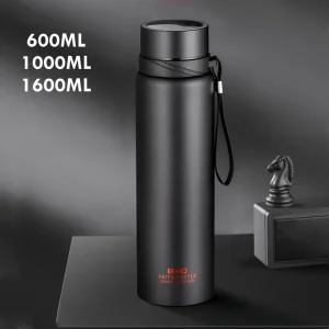 1000ml/1600ml Double Stainless Steel Vacuum Flask With Filter Large Capacity Portable Sport Thermos Mug Coffee Tea Tumbler 1