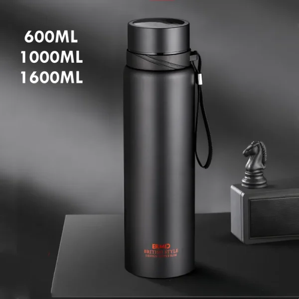 1000ml/1600ml Double Stainless Steel Vacuum Flask With Filter Large Capacity Portable Sport Thermos Mug Coffee Tea Tumbler 1