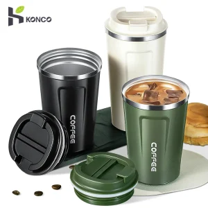 Stainless Steel Coffee Cup 380/510ML Thermos Mug Leak-Proof Thermos Travel Thermal Vacuum Flask Insulated Cup Water Bottle 1