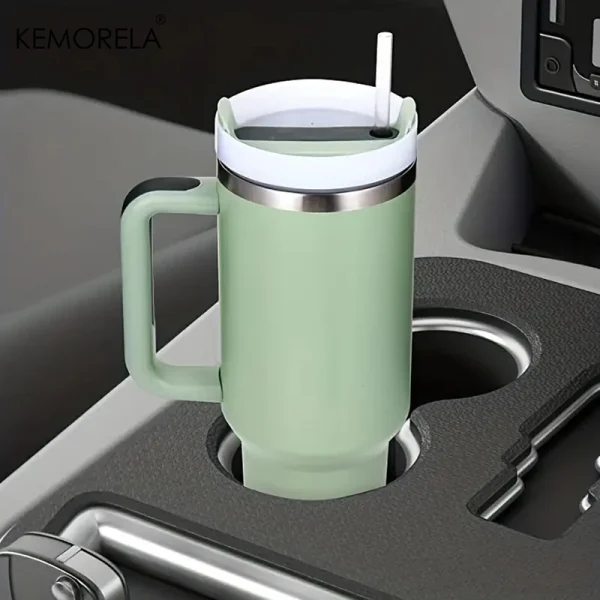 KEMORELA Tumbler With Handle Lid Straw Stainless Steel Water Bottle 887/1182ML Vacuum Thermos Cup Travel Car Coffee Mug 4