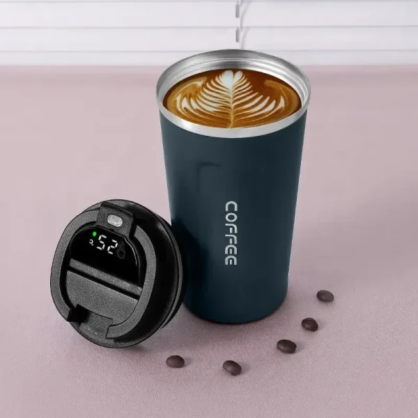 1pc 510ml Stainless Steel Smart Coffee Tumbler  Cup With Intelligent Temperature Display Portable Travel Mug 2