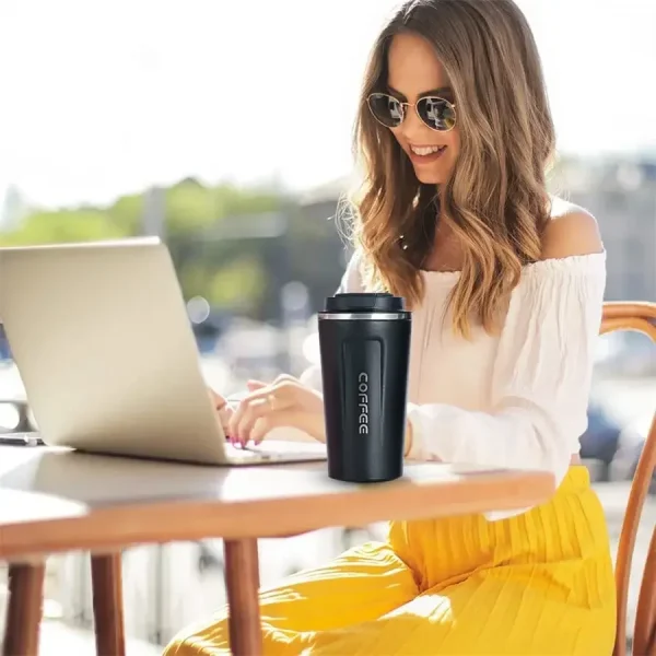 1pc 510ml Stainless Steel Smart Coffee Tumbler  Cup With Intelligent Temperature Display Portable Travel Mug 6