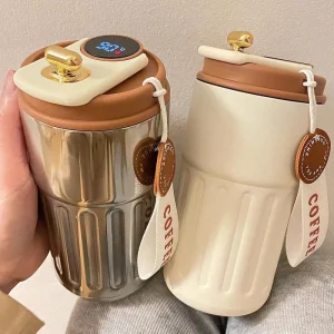 450ML Stainless Steel Thermo Water Bottle LED Temperature Display Coffee Cup Keep Cold and Heat Thermal Mug Travel Vacuum Flask 1