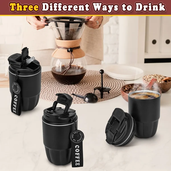 320ML Travel Coffee Mug Car Insulated Cup Stainless Steel Portable Thermal Mug Leak-Proof Thermos Bottle Tea Cup Vacuum Flasks 3