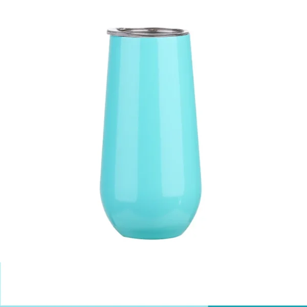6oz Wine Tumbler with Lid Stainless Steel Mug Insulated Thermos Champagne Flute Bridesmaid Gifts 4