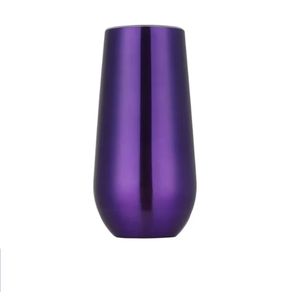 6oz Wine Tumbler with Lid Stainless Steel Mug Insulated Thermos Champagne Flute Bridesmaid Gifts 6