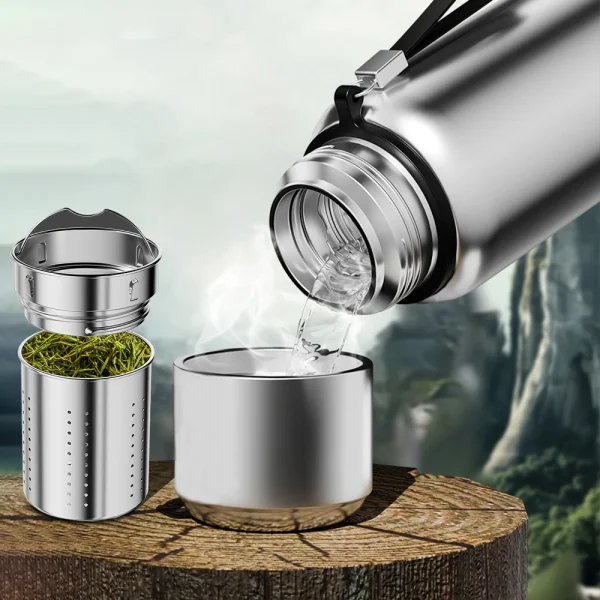 600-1500ml 316 Stainless Steel Thermos Bottle LED Temperature Display  Thermal Mug Vacuum Flask Water Bottle For Outdoor Camping 2