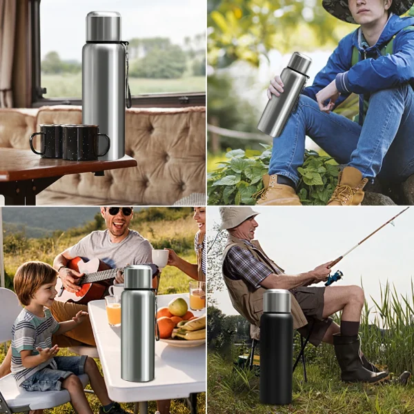 600-1500ml 316 Stainless Steel Thermos Bottle LED Temperature Display  Thermal Mug Vacuum Flask Water Bottle For Outdoor Camping 6
