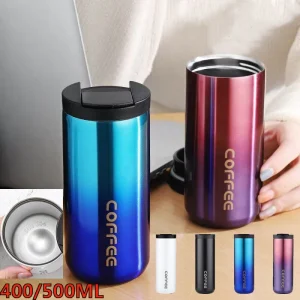 400/500ML Insulated Coffee Mug Cup Travel Stainless Steel Flask Vacuum Leakproof Thermo Bottles Espresso Themo Bottle Coffeeware 1