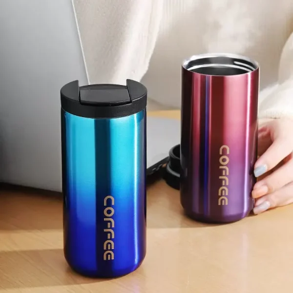 400/500ML Insulated Coffee Mug Cup Travel Stainless Steel Flask Vacuum Leakproof Thermo Bottles Espresso Themo Bottle Coffeeware 6