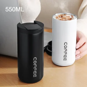 550ML Stainless Steel Coffee Thermos Bottle Thermal Mug Leakproof Car Vacuum Flasks Coffee Cup Travel Portable Insulated Bottles 1