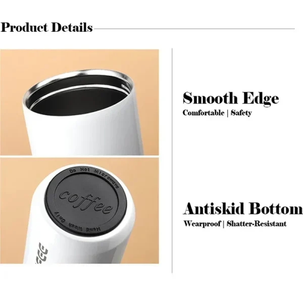 550ML Stainless Steel Coffee Thermos Bottle Thermal Mug Leakproof Car Vacuum Flasks Coffee Cup Travel Portable Insulated Bottles 6