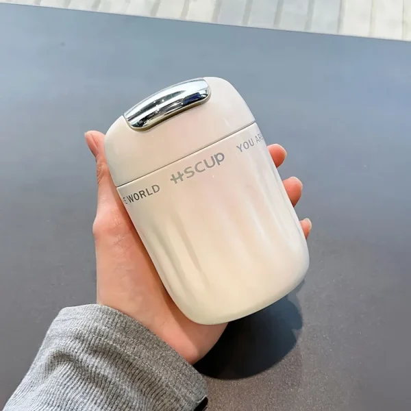 220ml Fashion Mini Double Stainless Steel Coffee Mug Portable Cute Pocket Thermal Flask Travel Tumbler 1