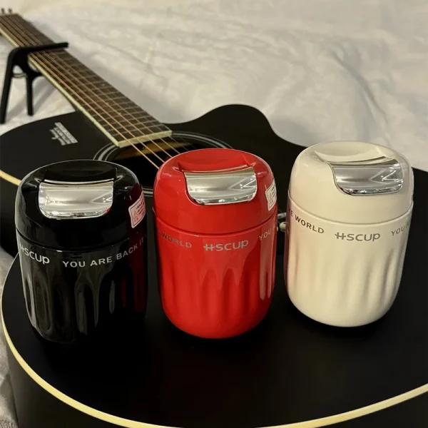 220ml Fashion Mini Double Stainless Steel Coffee Mug Portable Cute Pocket Thermal Flask Travel Tumbler 2