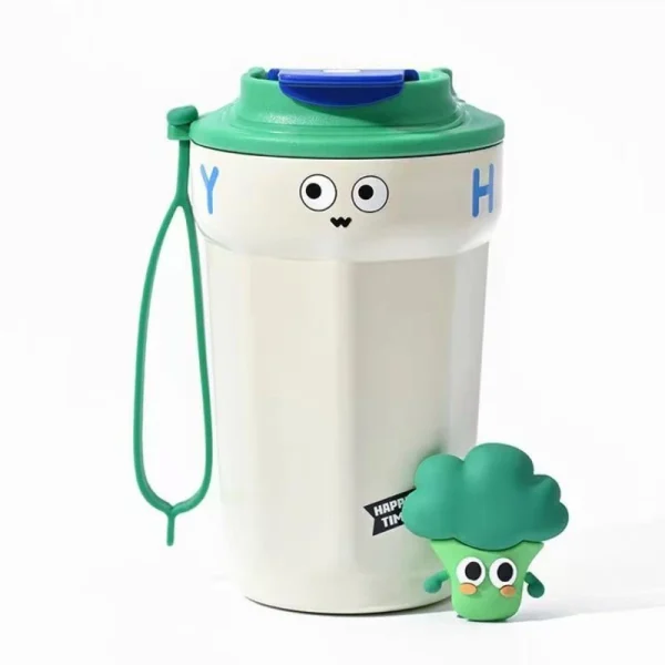 450ml Portable Coffee Thermos Cup 316 Stainless Steel Vacuum Flasks Coffee Mug Tumbler Leak-proof Thermos Bottle Travel Mug 6