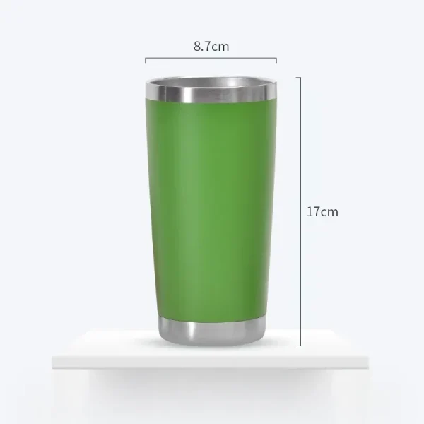 New 20oz Tumbler With Lid Stainless Steel Vacuum Insulated Double Wall Travel Cup Protable Cold And Hot Coffee Car Mug 6
