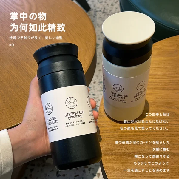 350ML 500ML Stainless Steel Thermal Cup Vacuum Flasks for Hot & Cold Japanese-Style Insulated Tumbler Portable Coffee Travel Mug 2