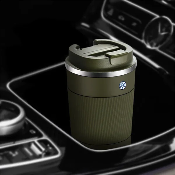 510ml Stainless Steel Coffee Tumbler Thermos Cup Travel Thermal Mug For VW Rline GTI Golf Caddy Passat B6 Sportvan Tiguan Polo 5