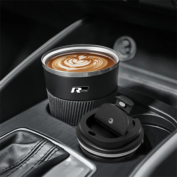 510ml Stainless Steel Coffee Tumbler Thermos Cup Travel Thermal Mug For VW Rline GTI Golf Caddy Passat B6 Sportvan Tiguan Polo 6