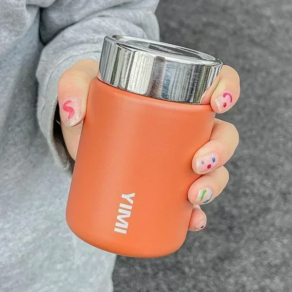 1pc 230ml Mini 316 Stainless Steel Thermos Mug Portable Leak-proof Vacuum Coffee Tea Thermal  Tumbler Lightweight  Pocket 5