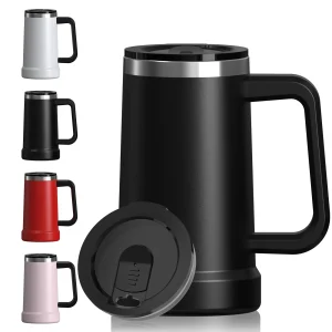 24oz Stainless Steel Insulated Cup Office and Home Coffee Mug with Handle Double 304 Vacuum Tumbler Keep Warm and Cold Thermal 1