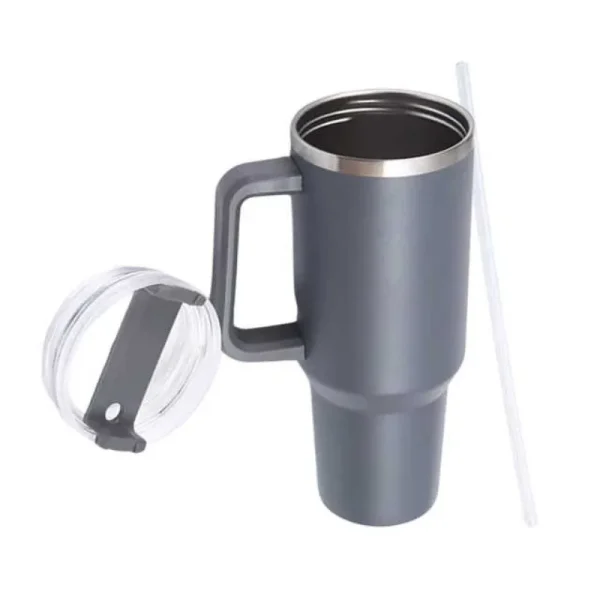 40oz Stainless Steel Insulated Water Bottle With Handle Drinking Cups Keeps Cold Tumbler With Lid Straw Mug for Summer Outdoor 2