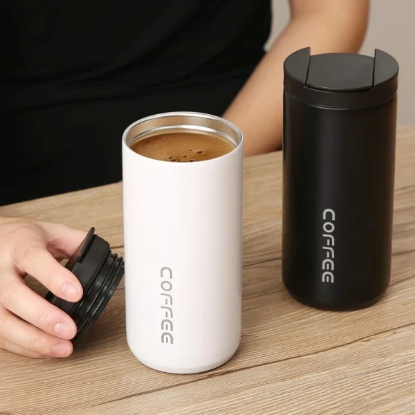400ML Stainless Steel Coffee Thermos Bottle Thermal Mug Leakproof Car Vacuum Flasks Coffee Cup Travel Portable Insulated Bottles 3