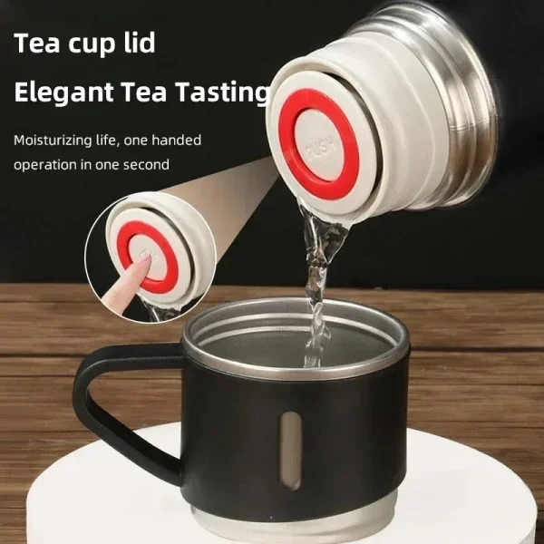 Portable 304 Stainless Steel Vacuum Insulated Bottle Gift Set Office Business Style Coffee Mug Thermos Bottle Flask Carafe 3