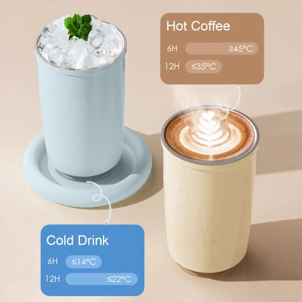 300ML Stainless Steel Coffee Cup With Straw Travel Insulated Water Bottle For Tea Coffee Mugs Leakproof Thermos Mug BPA Free 4