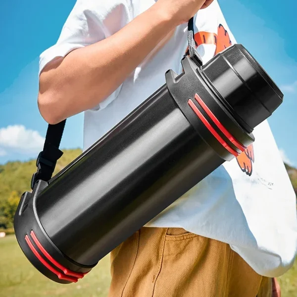 DUTRIEUX Household Stainless Steel Thermos Bottle High-capacity Outdoors Motion Mountain Climbing Water Bottle Thermos Cup 3