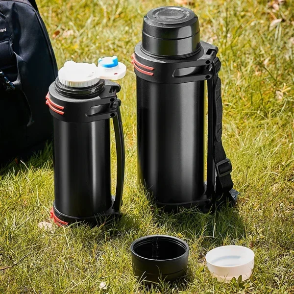 DUTRIEUX Household Stainless Steel Thermos Bottle High-capacity Outdoors Motion Mountain Climbing Water Bottle Thermos Cup 4