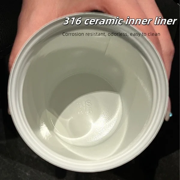 500ML Ceramic Thermo Cafe Coffee Mug Car Thermos Mug LeakProof Travel Thermo Cup for Tea Water Coffee Insulated Cup Drinkware 6