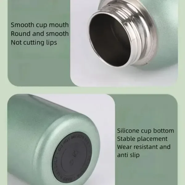 300ml Stainless Steel Mug Portable Mini Insulated Travel Camping Thermos Cup for Gift 3
