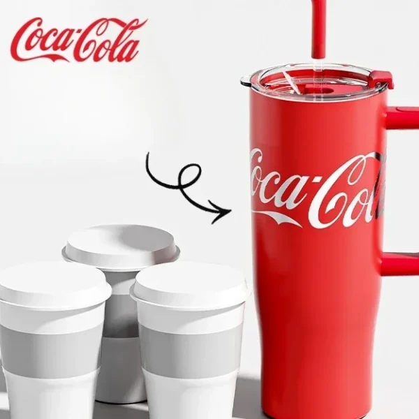 Big Mac Thermos Cup Large Capacity Men's and Women's Straw Cup with Lid 2