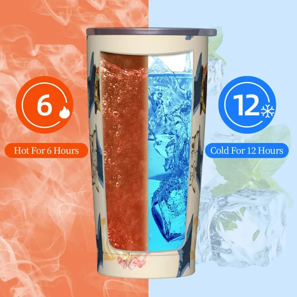 Cats Tumbler  Hot Drinks Water Bottle Portable Stainless Steel Thermal Cups Custom Travel Car Mugs 5