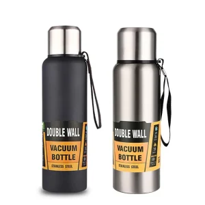 500/1000/1500ml Stainless Steel Thermos Large Capacity Vacuum Flask Portable Insulated Tumbler with Rope Thermo Bottle 1