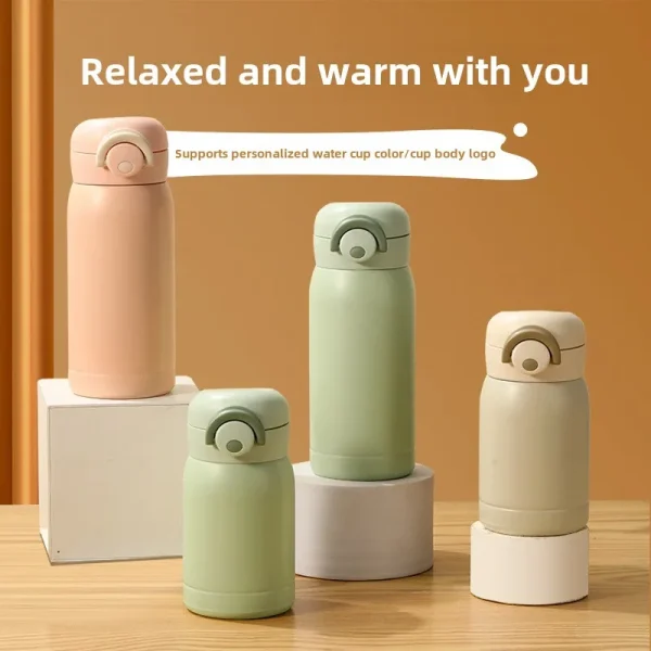 New high-value 304 mini pocket thermos cup creative bouncing cup outdoor portable compact car water cup learning 2