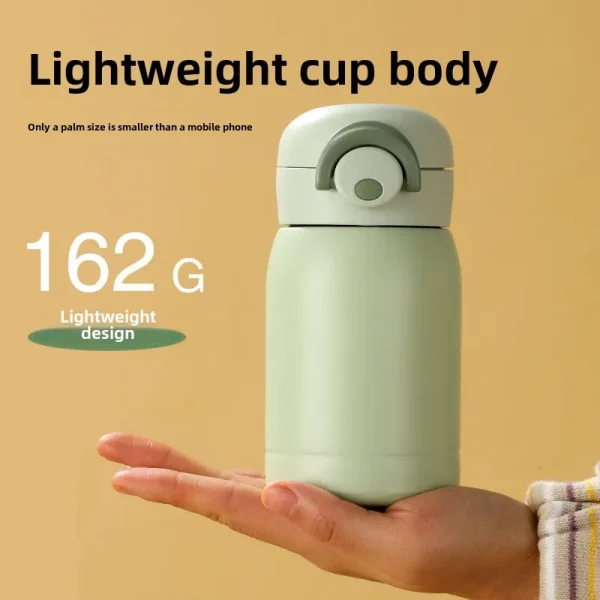 New high-value 304 mini pocket thermos cup creative bouncing cup outdoor portable compact car water cup learning 3