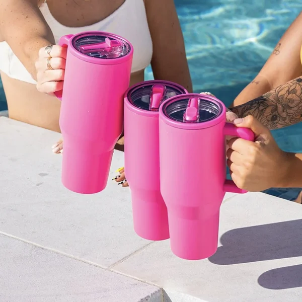 2024 NEW HydroJug 40OZ tumbler Straw Lid Stainless Steel Vacuum Insulated Car Mug Double Wall Thermal Iced Travel Mug Cup 2