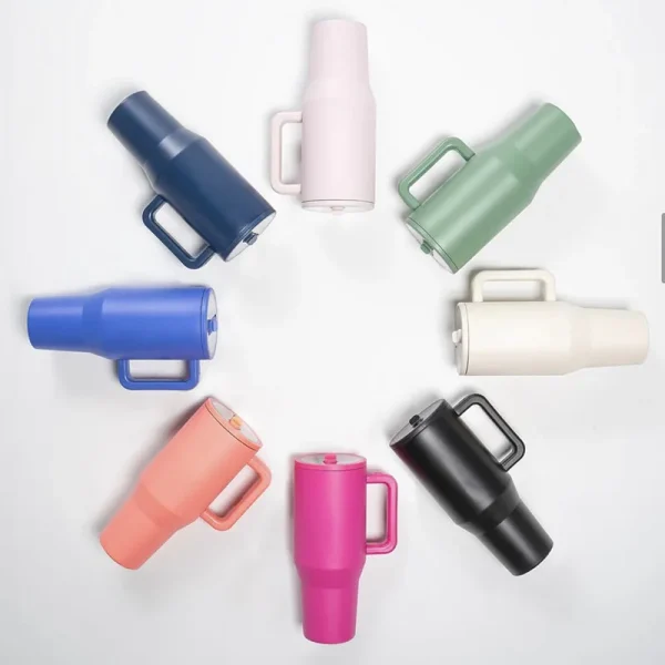 2024 NEW HydroJug 40OZ tumbler Straw Lid Stainless Steel Vacuum Insulated Car Mug Double Wall Thermal Iced Travel Mug Cup 3