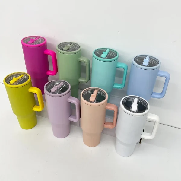 2024 NEW HydroJug 40OZ tumbler Straw Lid Stainless Steel Vacuum Insulated Car Mug Double Wall Thermal Iced Travel Mug Cup 4
