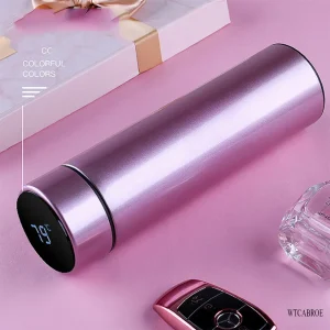 My 500ml Coffee Thermos Thermo Intelligent Stainless Steel Water Bottle Cup  Display Vacuum Flasks Travel Thermal Mug Keep Cup 1