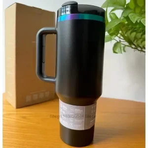 2025 New  Handle Straw Lid Stainless Steel 30oz/40oz Vacuum Insulated Car Mug Double Wall Thermal Iced Travel Cup 1