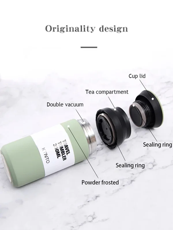 500ml Thermos Cups Coffee Mug Insulated Water Bottle Stainless Steel Thermal Tumbler Vacuum Flask Portable Travel Office Mugs 4