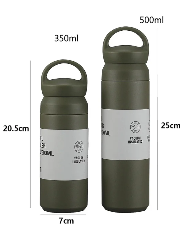 500ml Thermos Cups Coffee Mug Insulated Water Bottle Stainless Steel Thermal Tumbler Vacuum Flask Portable Travel Office Mugs 6
