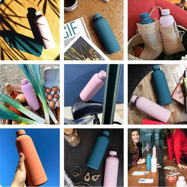Large Vacuum Flask Stainless Steel Portable Thermos Bottle Outdoor Sports Water Bottle Big Belly Cup Drink Bottle Travel Mug 6