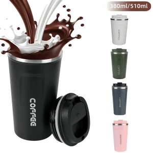 380/510ML Leakproof Travel Thermo Cup for Tea Water Coffee Cup Double-layer Insulation Cold And Hot Thermo Cafe Thermos Mug 1